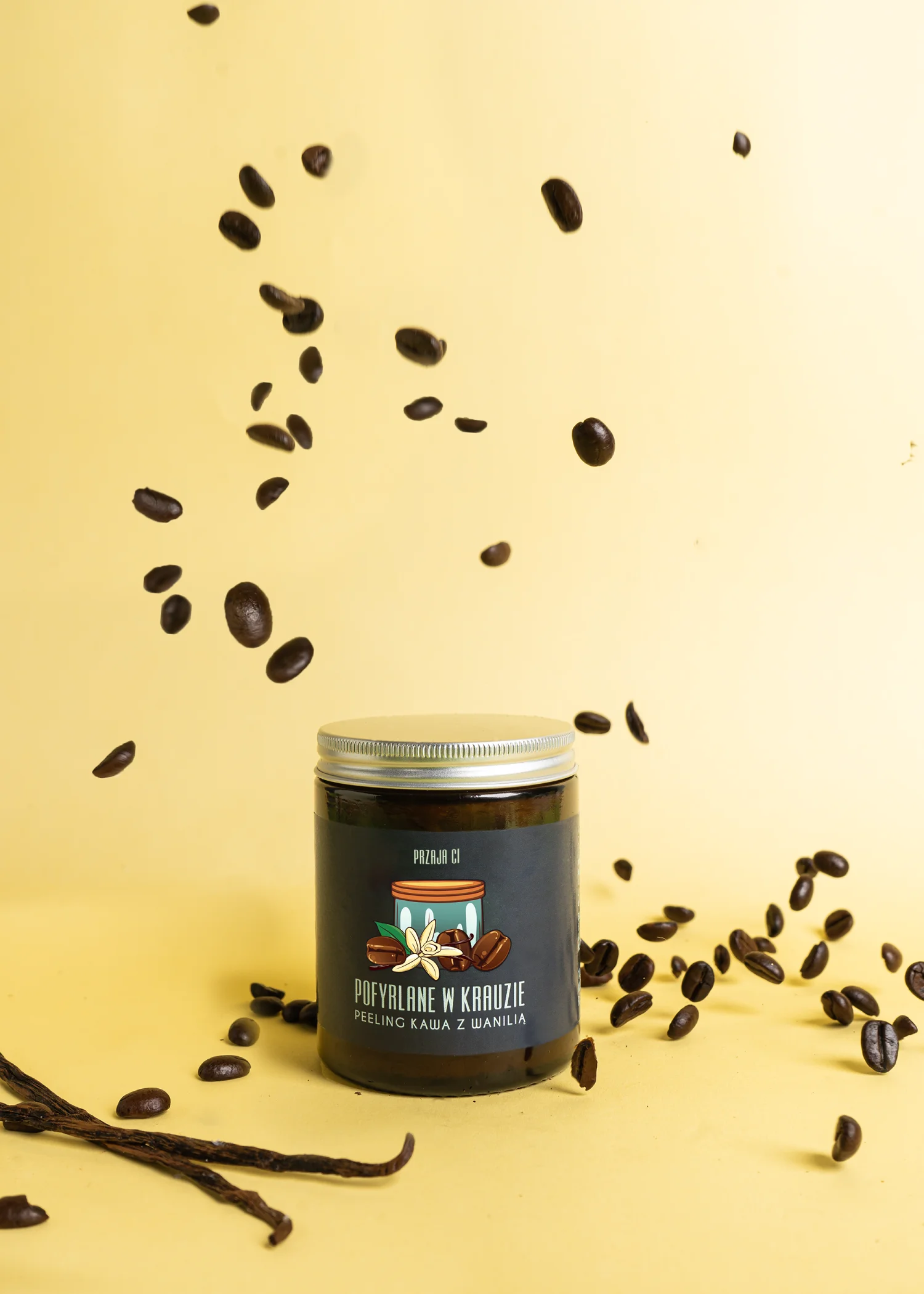 Pofyrlane w krauzie, peeling kawa z wanilią