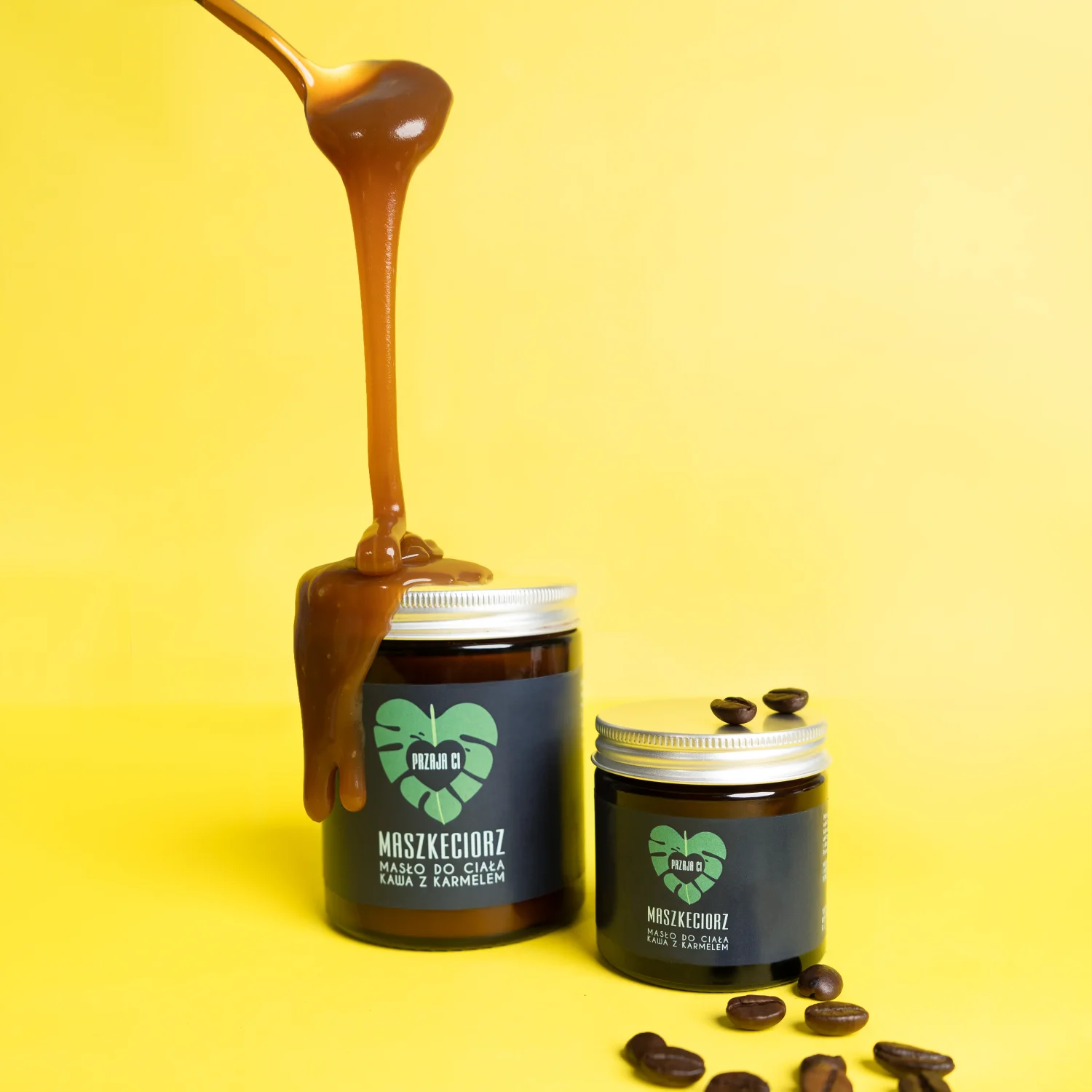 Maszkeciorz, masło do ciała kawa z karmelem 