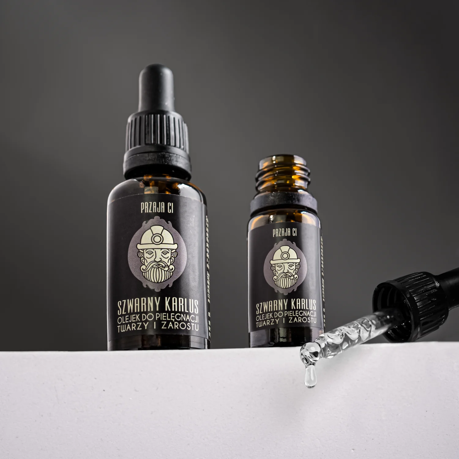 Szwarny karlus olejek do pielęgnacji twarzy i zarostu